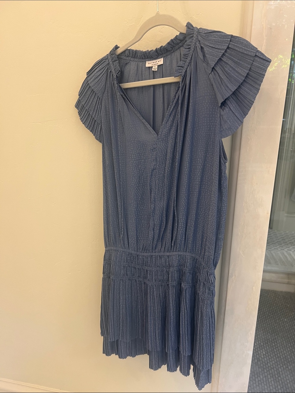 Current Air Light Blue Polka Dot Dress